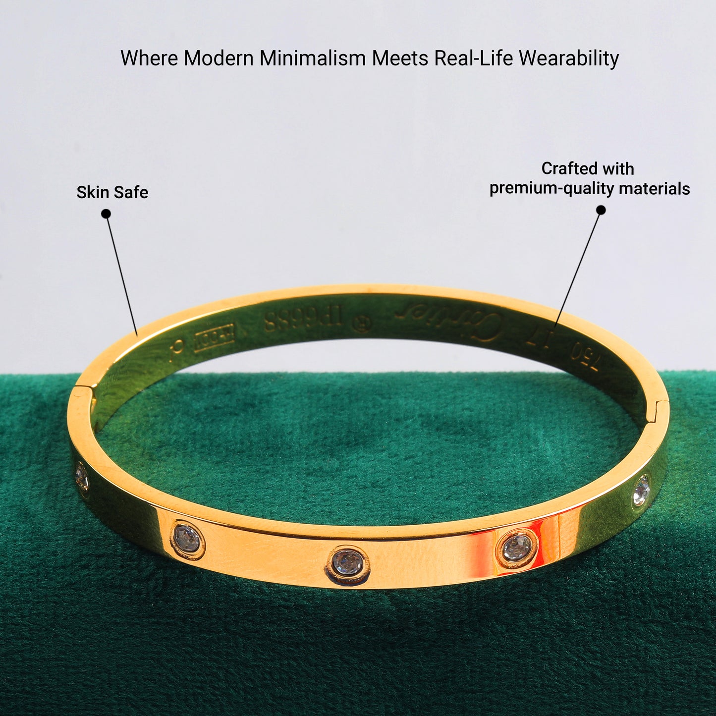 Timeless love golden bracelet