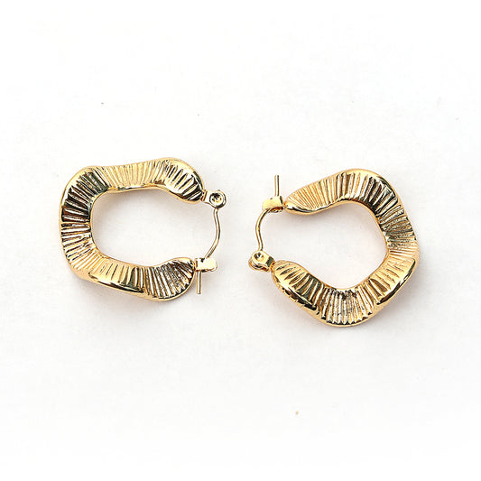 Chunky Golden Hoops