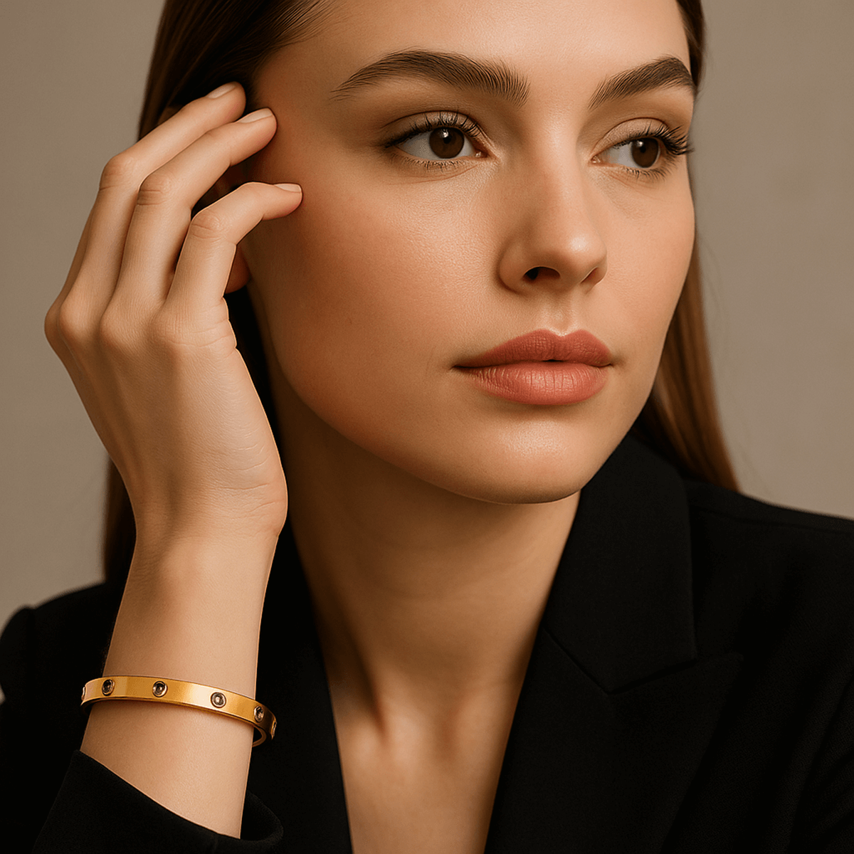 Timeless love golden bracelet