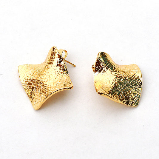 Square chunky earrings